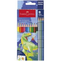 Faber-Castell: Set de creioane colorate cu dinozauri, pachet de 10+3 bucăți - 0/1/01a90e00a5a69f0d03fb1d46777217f7f339ef30b9e7626b9a9d2a7a3881d727.jpg