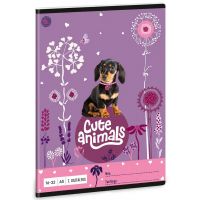 Ars Una: Cute Animals - Puppy cu teckel, caiet liniat pentru clasa a 2-a, format A/5 - 0/4/0493fc6191eb283fffe3548ef0f78ca80f6e49ff03524a3df0a55d1f46cbc2e6.jpg