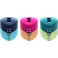Faber-Castell: Ascuțitoare cu rezervor Grip cu două orificii, disponibilă în mai multe culori, 1 buc. - 0/8/08f1c06076b593de1aa565140eac51fcdd269d346a8b36524231fa96f4ddb0f4.jpg