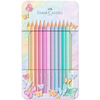 Faber-Castell: Set de 12 creioane colorate pastelate Sparkle, în cutie metalică - 1/2/12a527d7f62f34fef9c705e5bdaa146608cb89c56ebe4cf32910703d7938ed81.jpg
