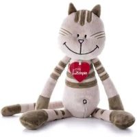 Kate pisică pluş mijlociu de 38cm