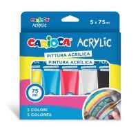 Set de vopsele acrilice Acrylic 5x75ml - Carioca - 1/3/13b776292370b3e9c8824fe0991d9b367aa77630e82f362ffc322a2f61f2bffb.jpg