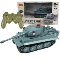 Tanc german Tiger telecomandă RC cu funcții realiste la scară 1/30 2.4GHz 30cm