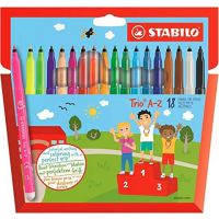 Stabilo: Trio A-Z set marker colorat 18 bucăți - 1/7/17b17347f5754532dbfb55a26f5d19fc1b9e35aed092459685c0b696baf88f6f.jpg