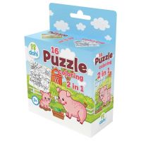 Puzzle de colorat 2 în 1 cu 16 piese - Porcușor - 1/b/1bd1628b9b460df5c2a0a2753f23e5d56cd1ef6edb9862fc94377552a50e5934.jpg