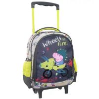 Peppa porcul Roti în flăcări rucsac pentru grădiniță 27x10x31cm