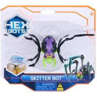 Hex Bots: Skitter Bot robot păianjen interactiv – verde-violet - Spin Master