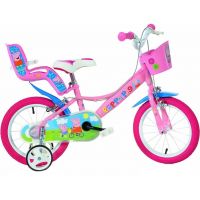 Bicicletă pentru copii Peppa Pig, roz, mărime 16 - bicicletă Dino Bikes