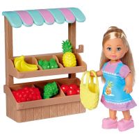 Evi Love: Set de joacă cu păpușa Evi și stand de fructe - Simba Toys