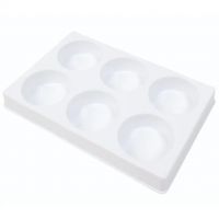 PlayBox: Paletă de pictură goală cu 6 locuri pentru discuri de 44mm. - 4/3/432f51a00f98591871c8e980cee6be9d6298d04890c6674278855bf6a5eab332.jpg