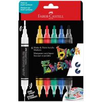 Faber-Castell: Set de markere colorate Black Edition Shake & Paint, cu două capete, 3mm și 1mm, 6 bucăți - 4/8/48c0def82a0fc1f7d657d6c8959e5d662efd03e77050de89b9838d8141c47fe7.jpg