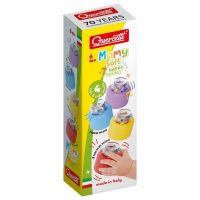 Quercetti: Set de 4 cuburi de construcție moi cu zornăitoare Momy Soft