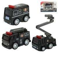 Alloy Car: Mașină de poliție în diverse versiuni 5cm