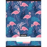 Nebulo: Caiet capsat cu model flamingo pătrățel 87-32 A/4 - 5/7/57633f0204eb872a0871fbc6b500d6e37128c76906724025f44139b34e1770b0.jpg