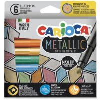 Metallic MaxiTip 6 bucăți set marker - Carioca - 5/e/5eec7b64223c690e62aede8b27d9ab3b251dff0a234fced934ff731a85b29963.jpg