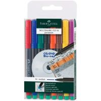 Faber-Castell: Set de markere permanente Multimark M pe bază de alcool, 8 culori - 6/b/6b3e97792dd0ba4a86de3f9e15e6b50c34d606bfb6ad0c01700b1df87bcf4a8a.jpg