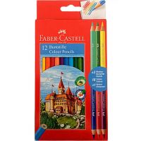 Faber-Castell: Creion colorat 12buc + 3buc Bicolor - 6/c/6c4bf11933fb5a903c147743fb44d33c2ae3ea7c515f7257121385e65494ba02.jpg