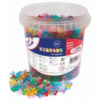 PlayBox: Set de mărgele colorate și transparente din plastic, 2200 de bucăți. - 6/d/6df89092bc22d49cef634aeafef23c82093e0a3ed1e13383845b0a1ab7f9ec04.jpg