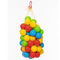 Bola colorată în plasă 60buc - D-Toys