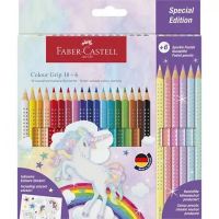 Faber-Castell: 24 bucăți GRIP set creioane colorate cu 6 bucăți de culori pastel - 7/6/76ace407bed80060dda1fef94602f684ca4c21a09d2e7b1360e8a00017860d0a.jpg