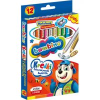 Bambino: Jumbo creioane colorate 12 bucăți set cu ascuțitoare - 8/3/83850dcae2db6c583abdbd56417bbc3205071ac4f7c62638edd06567e937ac56.jpg