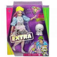 Barbie Extra: Păpușă în rochie strălucitoare, cu animal de companie - Mattel