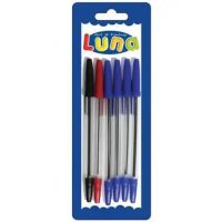 Luna: Set de pix 4 bucăți albastru, 1 bucată roșie, 1 bucată negru - 9/2/925fdf495645469eb77970e6c1ac1afa72f94a702faf7f61f4d28659e4d8be82.jpg