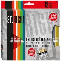 St.Right triunghi creioane colorate 12 bucăți set cu ascuțitoare - 9/4/943c8d62f4fb0b24704979d043e6e7824e5e8b3c3e4f682474cfaa453aa91bc7.jpg
