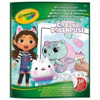 Crayola: Carte de colorat și autocolante - Casa de păpuși a lui Gabi