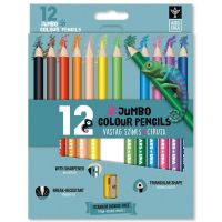 Ars Una: Set de creioane colorate triunghiulare JUMBO cu 12 culori, cu ascuțitoare. - a/7/a743f5a9d716ad738cfd8e3201d36b43ff06941c09f9be9bfe2b103819f1df27.jpg