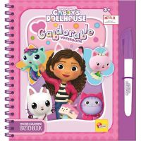 Căsuța de păpuși a lui Gabi Gabdorable carte de colorat reutilizabilă cu apă - Lisciani