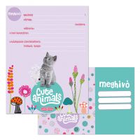 Ars Una: Cute Animals - Set de 10 invitații cu plicuri, model cu pisicuțe - a/r/Ars-Una-Cute-Animals--Set-de-10-invitatii-cu-plicuri-model-cu-pisicute-1.jpg