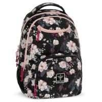 Ars Una: Flowery Black ghiozdan școlar cu flori AU-6, rucsac 34x45x26cm - a/r/Ars-Una-Flowery-Black-ghiozdan-scolar-cu-flori-AU-6-rucsac-34x45x26cm-1.jpg