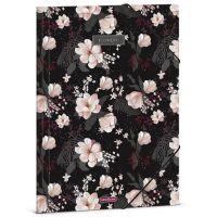 Ars Una: Flowery Black mapă cu flori și elastic A/4 - a/r/Ars-Una-Flowery-Black-mapa-cu-flori-si-elastic-A-4-1.jpg