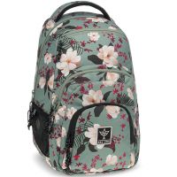 Ars Una: Ghiozdan școlar verde cu flori AU-2 32x46x22cm - a/r/Ars-Una-Ghiozdan-scolar-verde-cu-flori-AU-2-32x46x22cm-1.jpg