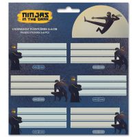 Ars Una: Ninjas in the dark etichete pentru caiete ambalate 3x6 bucăți - a/r/Ars-Una-Ninjas-in-the-dark-etichete-pentru-caiete-ambalate-3x6-bucati-1.jpg