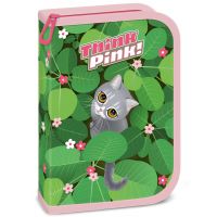 Ars Una: Penar tip portofel cu pisică Think Pink, echipat, 12,8x19,3x3,6 cm - a/r/Ars-Una-Penar-tip-portofel-cu-pisica-Think-Pink-echipat-12-8x19-3x3-6-cm-1.jpg
