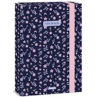 Ars Una: cutie pentru caiete A4, model floral 