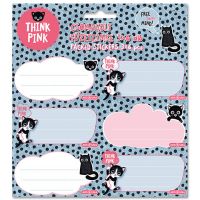 Ars Una: Think Pink pisică etichete caiet 3x6 bucăți - a/r/ars-una-think-pink-pisica-etichete-caiet-3x6-bucati.jpg