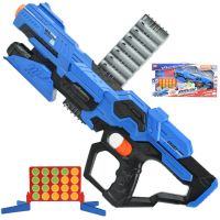 Attack Launcher: Pistol cu burete cu ținta jeton și gloanțe 49cm - a/t/attack-launcher-pistol-cu-burete-cu-tinta-jeton-si-gloante-49cm.jpg