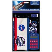 Luna: 6 bucăți NASA set de papetărie cu penar, calculator și articole de papetărie - b/1/b1c68531342746aef92acf198bfb8fbb5dec9cd795ec0d2ecea1cb2e58444dc2.jpg