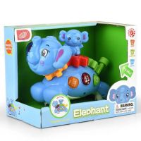 Elefant legănător jucărie de baby cu efecte de sunete și lumini