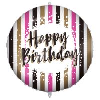 Balon folie pentru ziua de naștere – cu inscripția „Happy Birthday”, design cu dungi aurii-negre-roz, 46cm - b/a/Balon-folie-pentru-ziua-de-nastere---cu-inscriptia--Happy-Birthday---design-cu-dungi-aurii-negre-roz-46cm-1.jpg