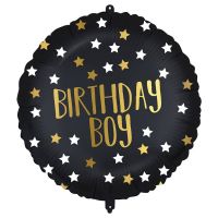Balon folie pentru ziua de naștere – inscripție „Birthday Boy”, negru-auriu cu stele, 46 cm - b/a/Balon-folie-pentru-ziua-de-nastere---inscriptie--Birthday-Boy---negru-auriu-cu-stele-46-cm-1.jpg