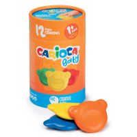 Baby Teddy în formă de ursuleț 12 bucăți set cretă cerată - Carioca - b/a/baby-teddy-in-forma-de-ursulet-12-bucati-set-creta-cerata-carioca.jpg