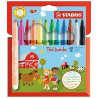 Stabilo: Trio Jumbo 12 bucăți set colorat - b/d/bd5ced24a9cb4e9f3e3de86f2a285c28a4f1e9f106f5e917fb8f9d340e7f8b11.jpg