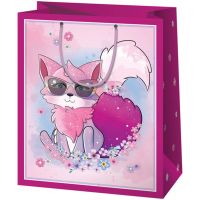 Cardex: Sacoșă cadou medie roz cu vulpiță, 17x10x23cm - c/a/Cardex-Sacosa-cadou-medie-roz-cu-vulpita-17x10x23cm-1.jpg