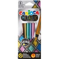 Set de creioane colorate Metallic Maxi în formă de triunghi, 6 bucăți - Carioca - c/b/cb3f89f2c82d6535a7ea5fd5aaabee6ea6f6b188036b0064aece83f6dab904e3.jpg