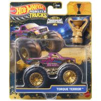 Hot Wheels Monster Trucks: Torque Terror campion mașină mică cu trofeu 1/64 – Mattel