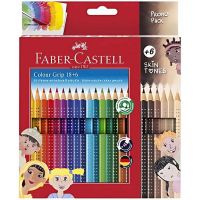 Faber-Castell: Set de creioane colorate GRIP, pachet de 24 bucăți cu 6 creioane de culoarea pielii - d/6/d6f1b826541ee4d82471970a405ae2781ee39d5740cc859b40341c5413b8d8bc.jpg